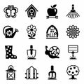 Vector Gardening icon set