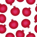 Vector garnets seamless pattern