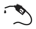 vector gasoline pump nozzle with a drop