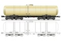 Vector gasoline tanker car