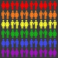 Vector gay LGBT seamless pattern