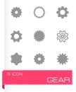 Vector gear icon set Royalty Free Stock Photo