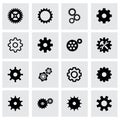 Vector gear icon set Royalty Free Stock Photo