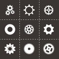 Vector gear icons set Royalty Free Stock Photo
