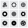 Vector gear icons set Royalty Free Stock Photo