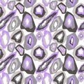 Vector gemstone pattern in violet and gray shadows