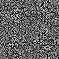 Vector Generative algorithm psychedelic background. Reaction diffusion or turing pattern formation. Organic lines in memphis Royalty Free Stock Photo