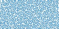 Vector Generative algorithm psychedelic background. Reaction-diffusion or turing pattern formation. Organic lines in memphis Royalty Free Stock Photo