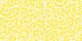 Vector Generative algorithm psychedelic yellow background. Reaction-diffusion or turing pattern. Organic lines in memphis. Unique Royalty Free Stock Photo