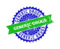 GENERIC DRUGS Bicolor Rosette Corroded Stamp Seal