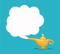 Vector magic aladdin lamp Royalty Free Stock Photo