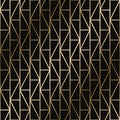 Vector geometric art deco pattern - seamless luxury gold gradient design. Rich endless ornamental background Royalty Free Stock Photo