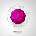 Vector geometric background with triangles Royalty Free Stock Photo