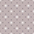 Elegant background in soft lilac and white color. Cute repeat decorative design