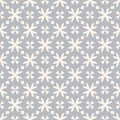 Vector geometric floral pattern. Seamless texture with flower shapes, crosses Royalty Free Stock Photo