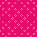 Vector minimalist floral seamless pattern. Pink and white geometric texture Royalty Free Stock Photo