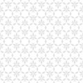 Vector geometric floral seamless pattern. Subtle white and gray background Royalty Free Stock Photo