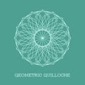 Vector Geometric Guilloche Rosette