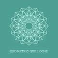 Vector Geometric Guilloche Rosette