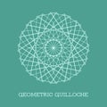 Vector Geometric Guilloche Rosette