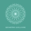 Vector Geometric Guilloche Rosette