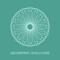 Vector Geometric Guilloche Rosette