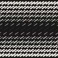 Vector geometric halftone seamless pattern with diagonal dash lines, rain drops Royalty Free Stock Photo