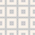 Vector geometric halftone seamless pattern with rhombuses, grid. Gray and beige Royalty Free Stock Photo