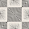 Vector geometric halftone seamless pattern with small lines in square tiles Royalty Free Stock Photo