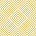 Vector geometric line seamless pattern. Abstract golden texture with stripes Royalty Free Stock Photo