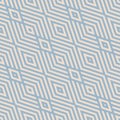 Vector geometric line seamless pattern. Abstract retro style graphic background. Muted blue and beige color Royalty Free Stock Photo