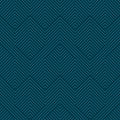 Vector geometric line seamless pattern. Subtle dark blue texture with stripes Royalty Free Stock Photo