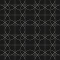 Vector geometric linear pattern. Art deco style background with thin lines grid Royalty Free Stock Photo