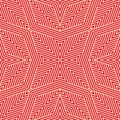 Vector geometric lines pattern. Abstract seamless ornament in red and tan colors. Royalty Free Stock Photo