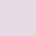 Vector geometric lines seamless pattern, chevron, zigzag. White and lilac color Royalty Free Stock Photo