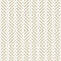 Vector geometric lines seamless pattern. Gold and white abstract geo texture Royalty Free Stock Photo
