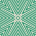 Vector geometric lines seamless pattern. Green and beige texture with stripes Royalty Free Stock Photo