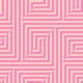 Vector geometric lines seamless pattern. Modern funky texture. Hot pink color Royalty Free Stock Photo