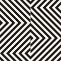 Vector geometric lines seamless pattern. Modern monochrome texture with stripes