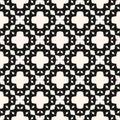 Vector geometric ornament in ethnic style. Abstract monochrome seamless pattern Royalty Free Stock Photo