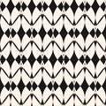 Vector geometric ornament pattern. Elegant monochrome texture. Royalty Free Stock Photo