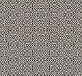 Vector geometric ornament seamless pattern. Black and white mosaic texture