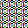 Vector geometric pattern with abstract ornament in pastel colors. Bold geometry print in art deco style. Seamless