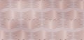 Vector geometric pattern of gold wavy lines in minimalist style. modern seamless figure in rose gold gradient for design,