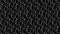Vector geometric pattern in silver gradients over black background