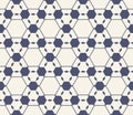 Vector geometric seamless pattern. Abstract blue and white linear grid texture