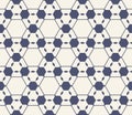 Vector geometric seamless pattern. Abstract blue and white linear grid texture Royalty Free Stock Photo