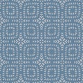 Vector geometric seamless pattern. Abstract ethnic texture. Blue and gray color Royalty Free Stock Photo