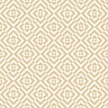 Vector geometric lines seamless pattern. Simple abstract gold and white texture Royalty Free Stock Photo