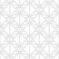 Vector geometric seamless pattern. Abstract linear geometrical ornament. Subtle light gray and white background with thin lines, Royalty Free Stock Photo